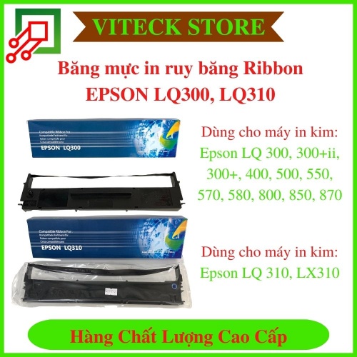 Ribbon Ruy Băng Mực In Epson Lq300 Lq310 Dùng Cho Máy In Kim Epson Lq310 Lx310 Lq300 Lq300 1206